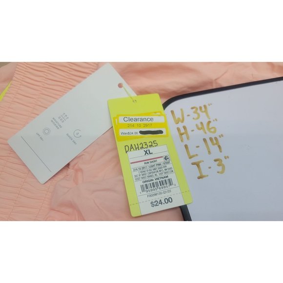 Women's Crinkle Tulip Run Shorts 3" - All in Motion Light Pink XL - Picture 6 of 7